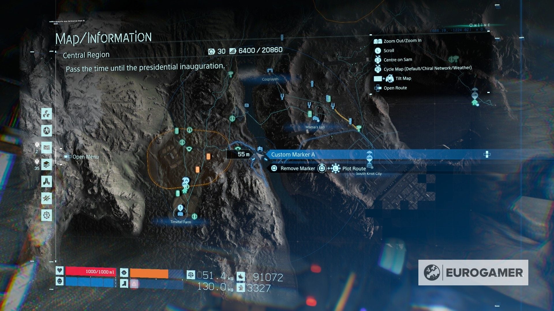 Death Stranding Memory Chip locations What 'glowing' objects mean and